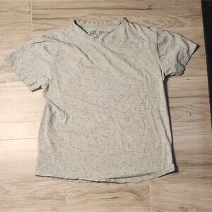 Rustic Souls Mens M Crew Neck T Shirt Knit Cotton Spandex Distressed Gray